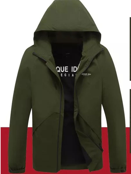 力高LIGAO休闲品牌2021冬季保暖加厚军绿色外套