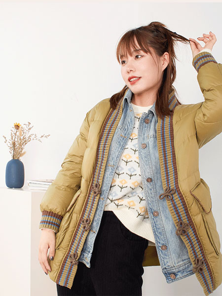 桑索女装品牌2021冬季复古舒适韩系针织开衫