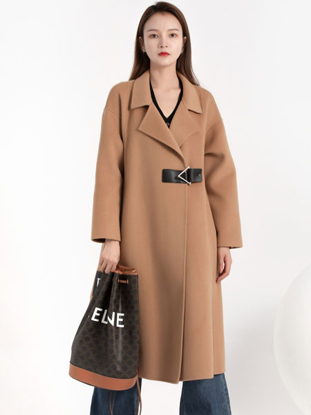 布芮祺女装品牌2021冬季长款休闲韩版大衣