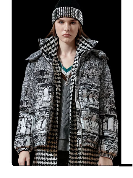 维斯提诺女装品牌2021冬季短款保暖羽绒服
