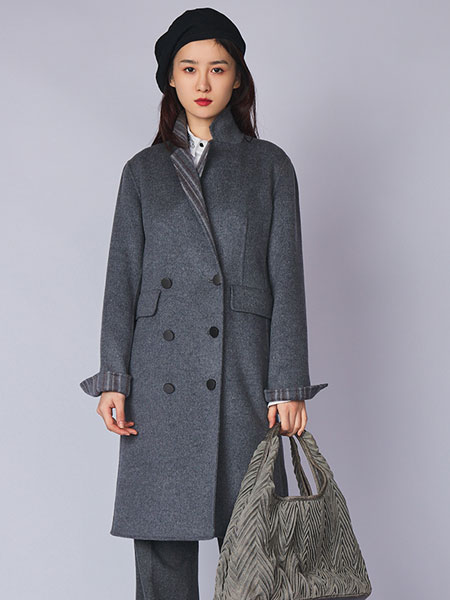 吉承女装品牌2021冬季中长款韩版大衣