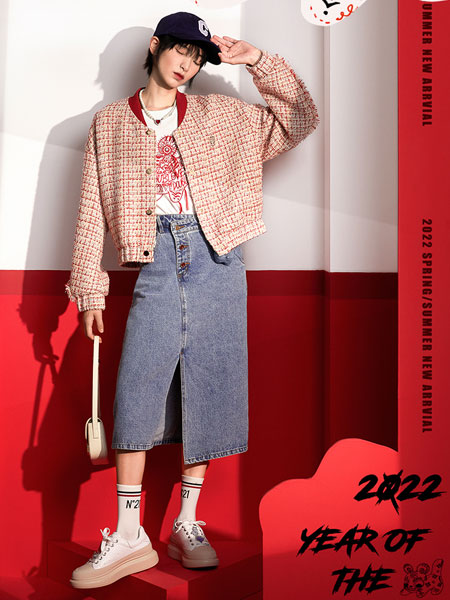 DoubleLove女装品牌2022春季韩版舒适棒球服