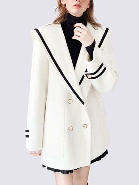 玛依尔女装品牌2021冬季中长款时尚气质外套