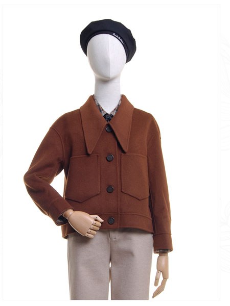 邦珈女装品牌2021冬季短款气质时髦外套