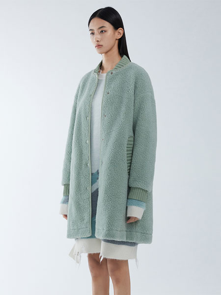 未知未觉女装品牌2021冬季羊羔毛柔软气质开衫