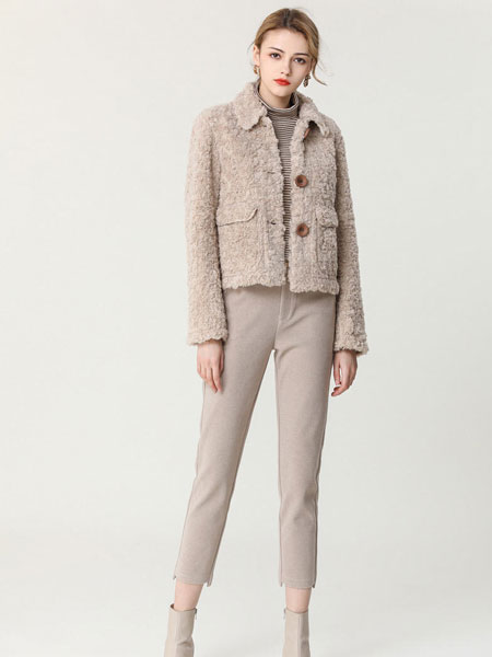 STG/尚甜格StellaT.Gonzalez/VIVIARKET女装品牌2021秋冬羊羔毛保暖外套