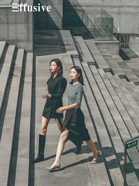 3ffusive女装品牌2022春季气质时尚套装