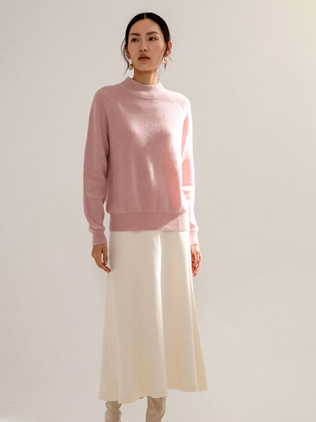 PHILOSOFIE菲洛索菲女装品牌2022春季半高领气质甜美毛衣