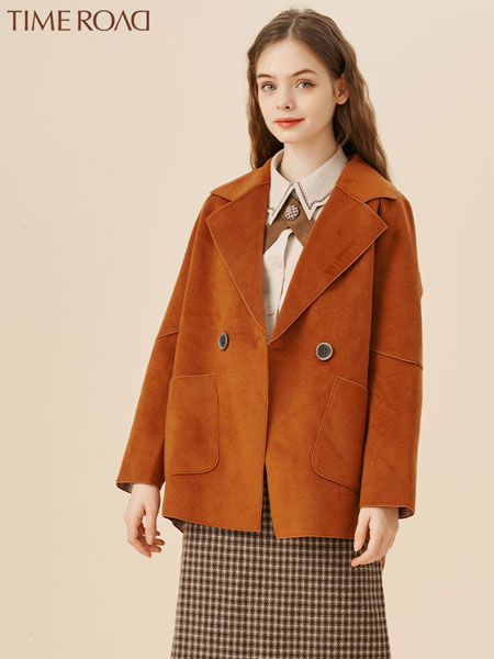 汤米诺女装品牌2021冬季短款宽松时尚外套