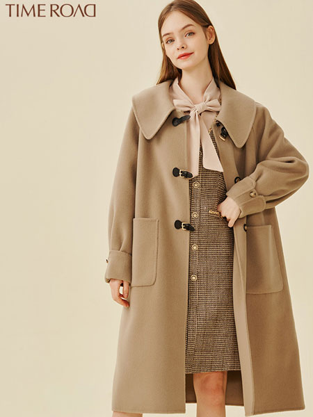汤米诺女装品牌2021冬季中长款气质大衣