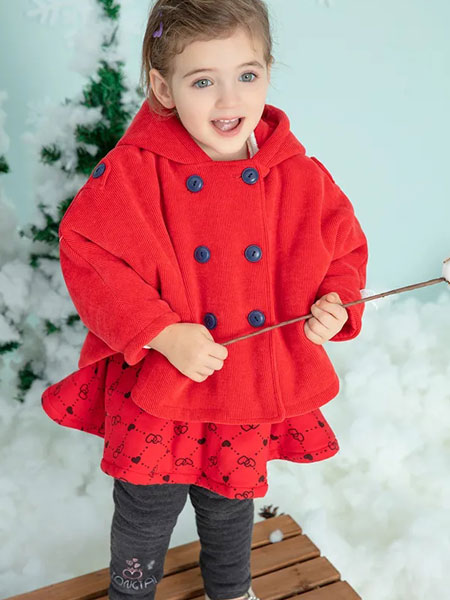 童泰童装品牌2021冬季柔软羊毛外套
