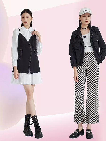 珞娜女装品牌2022春季时尚潮流气质套装