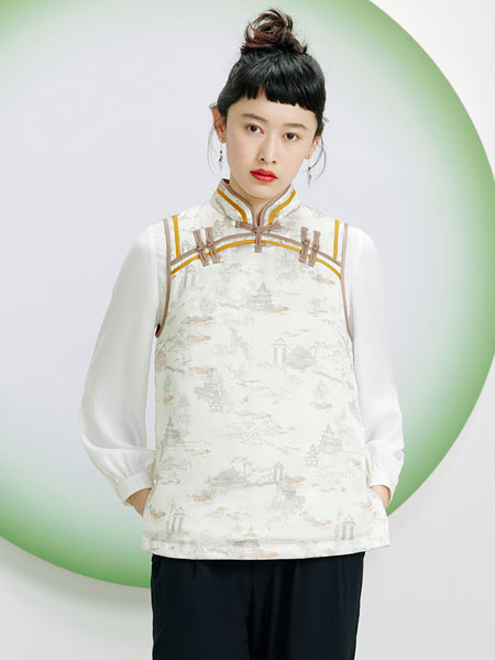 花木深女装品牌2022春季复古中国风上衣