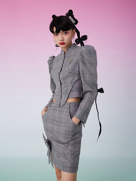 密扇女装品牌2022春季韩版气质时尚套装