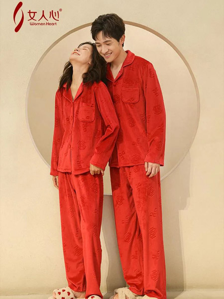 女人心内衣品牌2022春夏中国风宽松舒适网红爆款潮流个性和风日系休闲翻领家居服套装