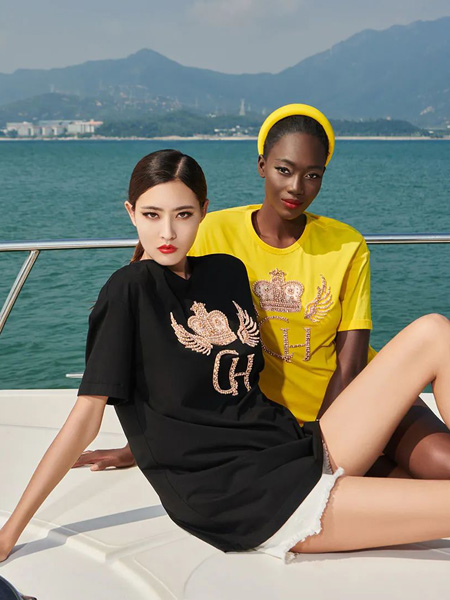 克劳西女装品牌2022夏季黑色潮流个性网红爆款宽松T恤