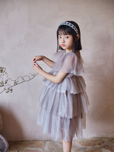 小资范童装品牌2022春夏韩版蛋糕公主礼服裙
