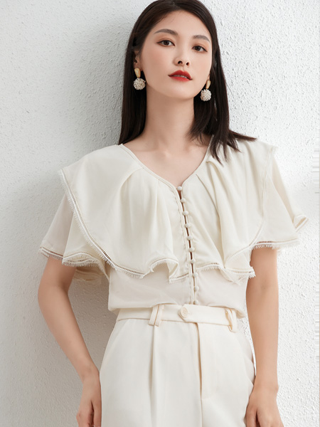 艾麗哲女裝品牌2022夏季韓版通勤風女神上衣