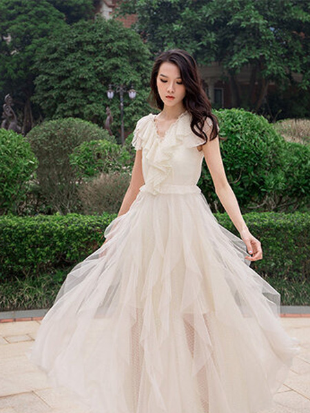 ANOTHER ONE女装品牌2022夏季韩版网纱时尚公主裙