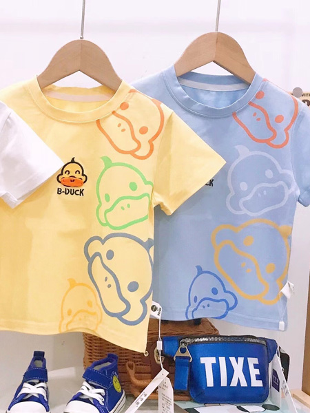 1+2=3童装童装品牌2022夏季韩版弹力休闲沙滩T恤