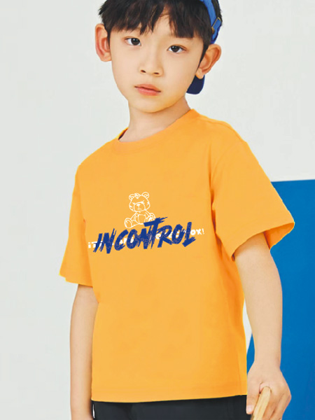 1+2=3童装童装品牌2022夏季韩版小熊潮流T恤