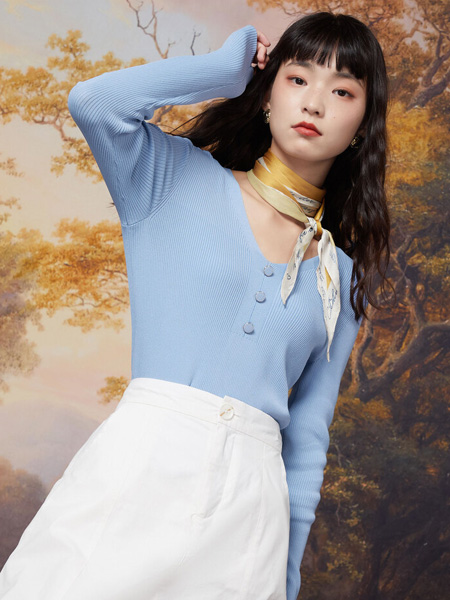 Cache-Cache捉迷藏女装品牌2022春季薄款舒适柔软针织衫