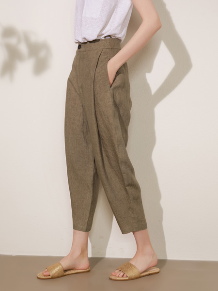 IISU女装品牌2022夏季日系文艺范气质款长裤