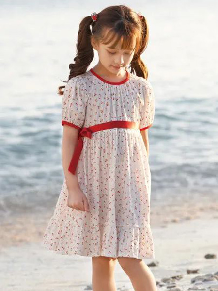芭乐兔童装品牌2022夏季小碎花俏皮可爱连衣裙