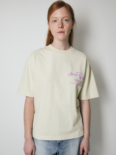 moussy女装品牌2022夏季简约纯棉弹力T恤