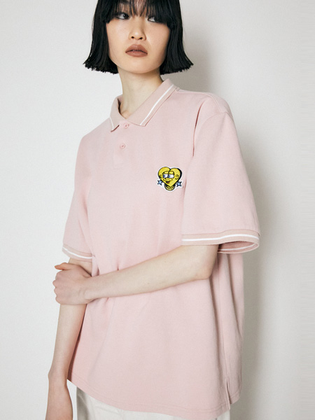 moussy女装品牌2022夏季可爱甜美风学院POLO衫