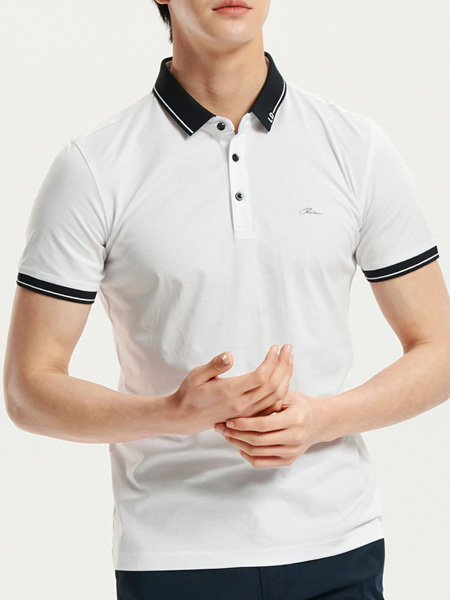 莱克斯顿 - LAXDN男装品牌2022夏季通勤风贴身清新POLO衫