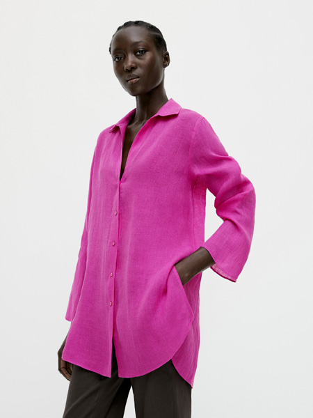 Massimo Dutti女装品牌2022春夏轻薄宽松时尚衬衫