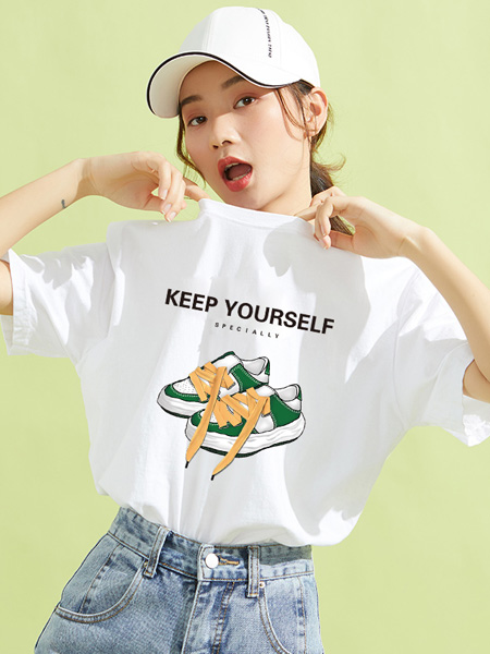 米子旗女装品牌2022夏季韩版快时尚街头风T恤