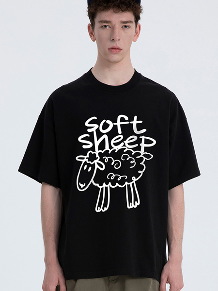 VIISHOW休闲品牌2022夏季小羊俏皮中袖T恤