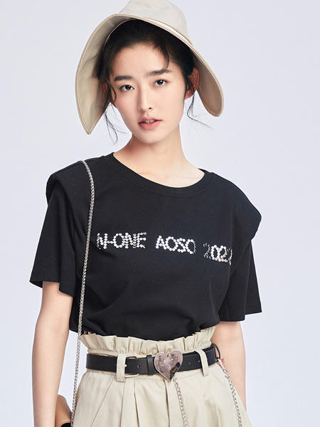 N-ONE女装品牌2022夏季圆领休闲百搭T恤