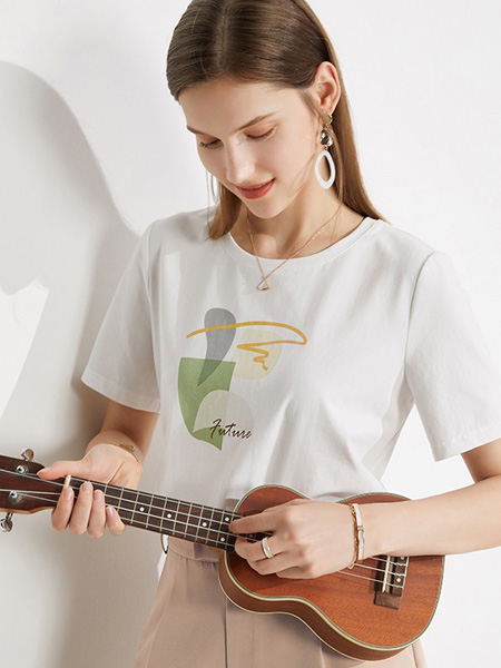 欧莎女装品牌2022夏季韩版透气薄款T恤