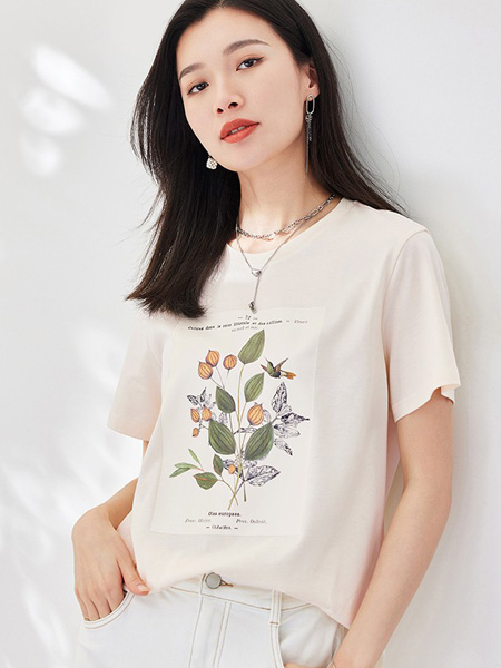 欧莎女装品牌2022夏季柔软弹力休闲T恤