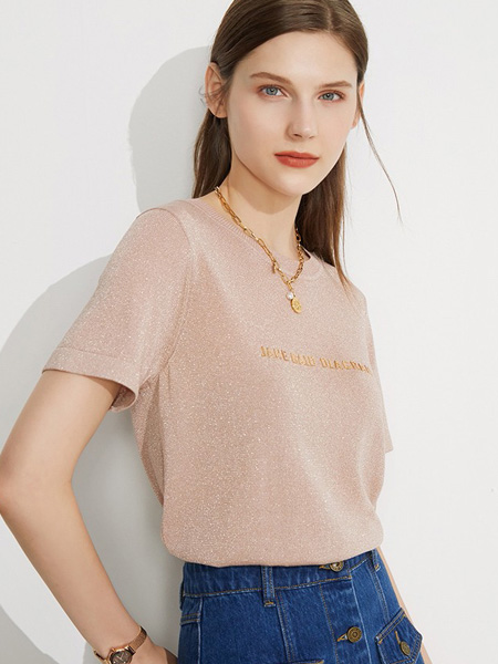 欧莎女装品牌2022夏季舒适透气纯棉T恤