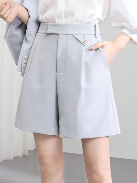欧莎女装品牌2022夏季日系快时尚通勤风西装裤