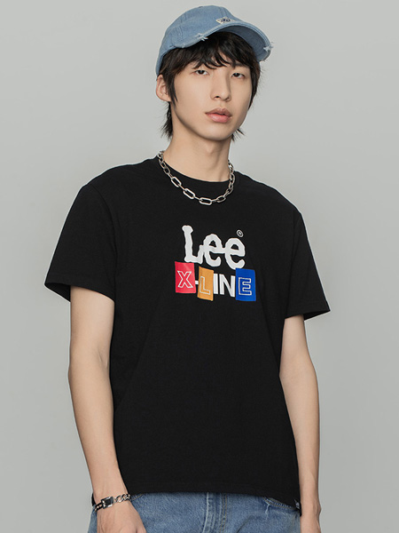 Lee休闲品牌2022夏季小众俏皮字母T恤