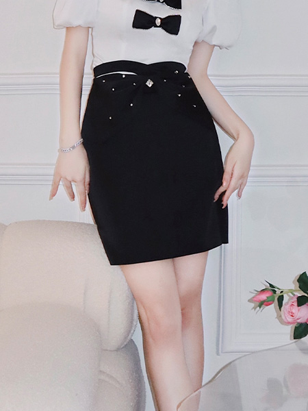 Misi,Camii女装品牌2022夏季高腰修身显瘦半身裙