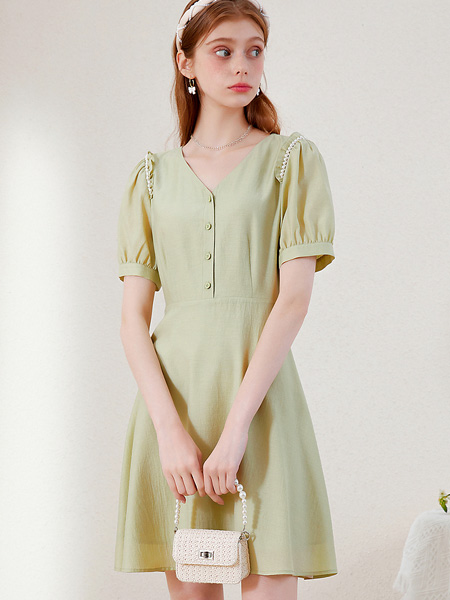 卡贝奈尔女装品牌2022夏季韩版气质时尚连衣裙
