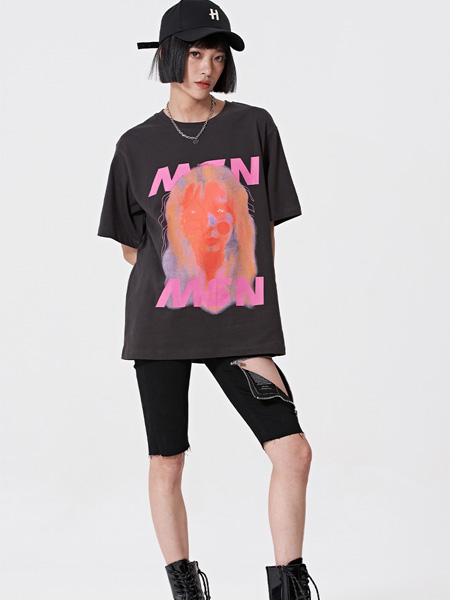 AMONAVIS 依我之见女装品牌2022夏季街头风潮流个性T恤