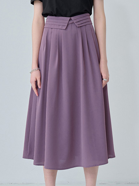 cici-shop女装品牌2022夏季高腰复古长款半身裙