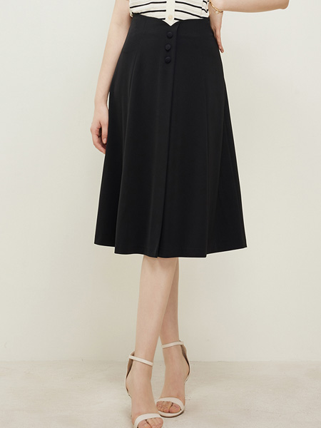 圣可尼女装品牌2022夏季韩版中长款商务半身裙