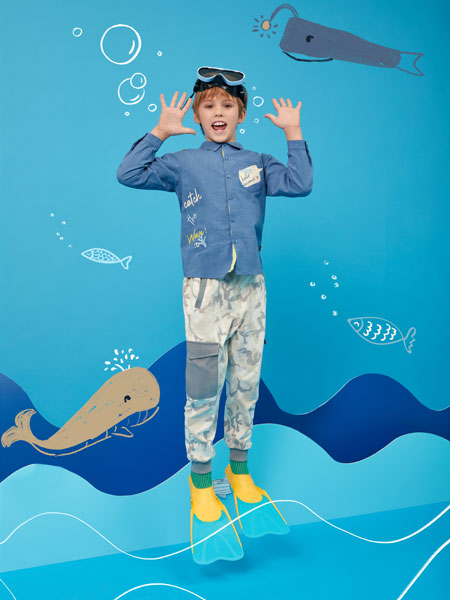 摩米童裝品牌2022夏季文藝氣質舒適襯衫