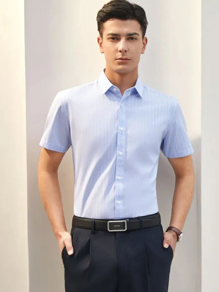 雅涛（ARTAO）男装品牌2022夏季简约条纹通勤风衬衫