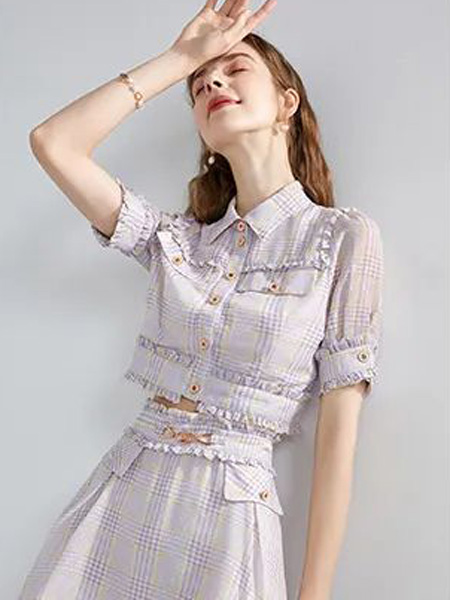 亦谷女装品牌2022夏季法式小香风甜美套装