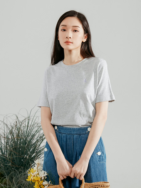 bean pole女装品牌2022夏季棉质舒适柔软T恤