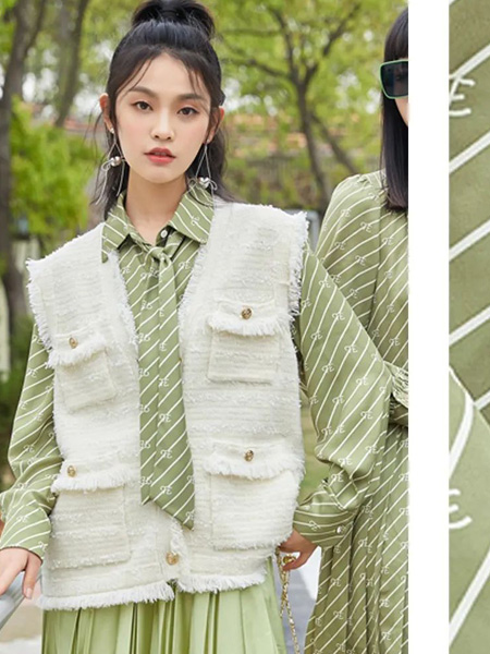 伊纳芙女装品牌2022秋季法式小香风优雅名媛两件套